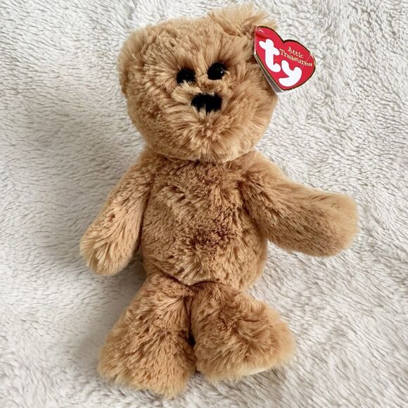 Ty Attic Treasures Humphrey 8” Brown Bear Teddy Stuffed Animal Plush - Picture 1 of 6